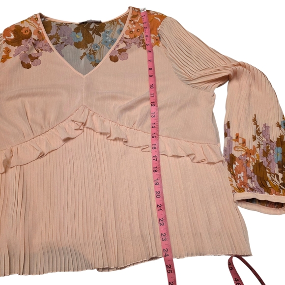 Daniel Rainn DR2 Elegant Pink Floral Women's Blouse Size XXL - Picture 9 of 15